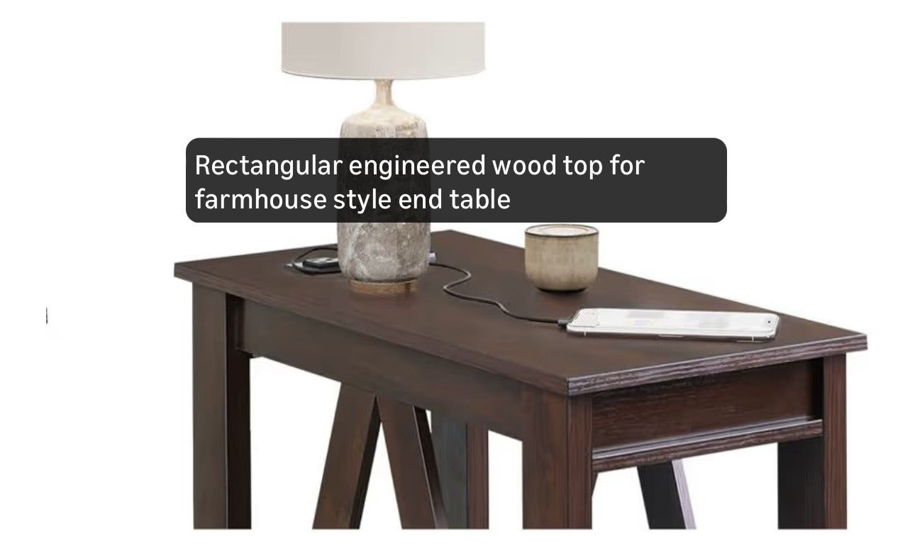 WLIVE End Tables Living Room Set of 2 With Charging Station