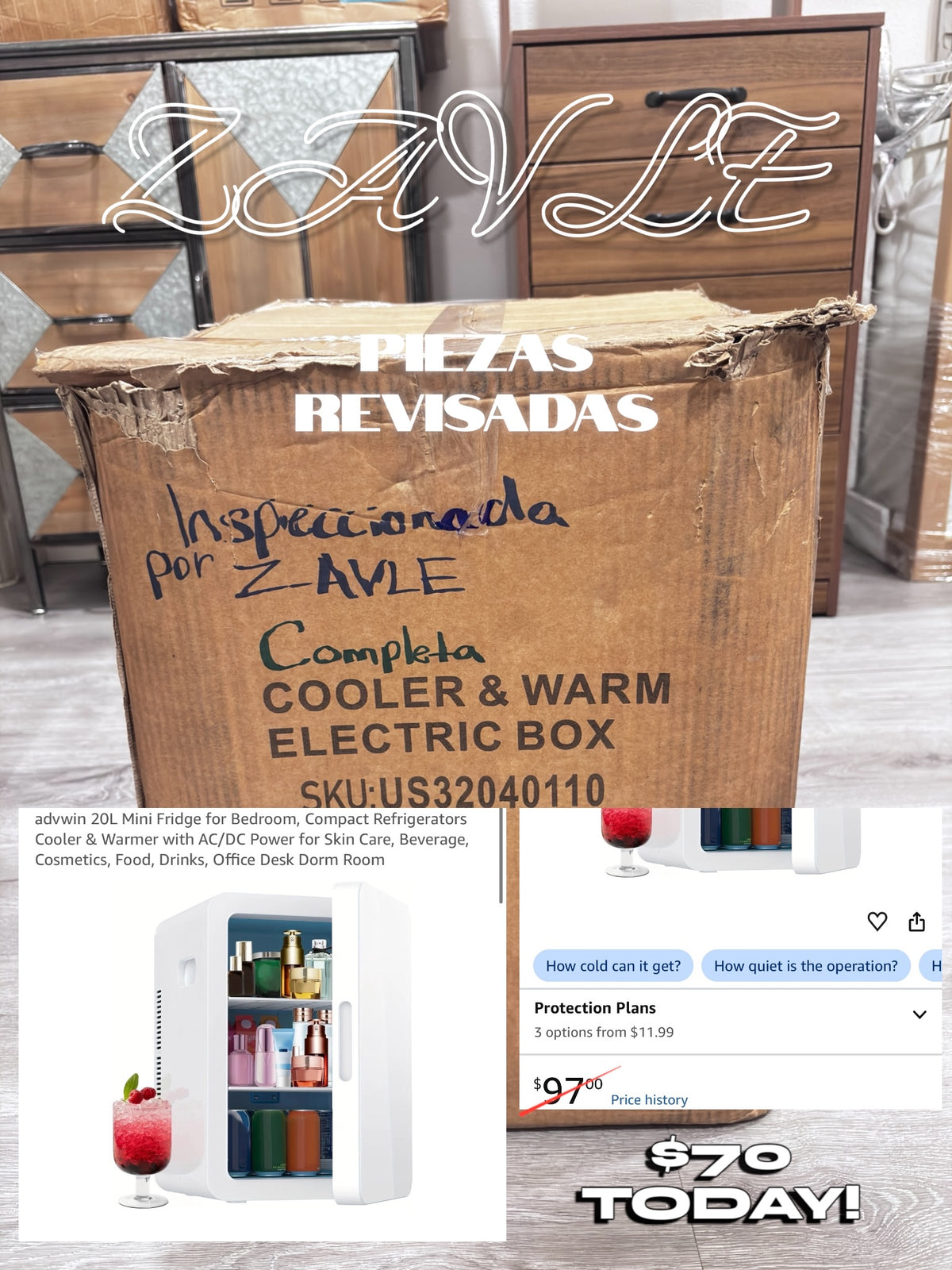 advwin 20L mini fridge cooler and warmer - ZAVLE