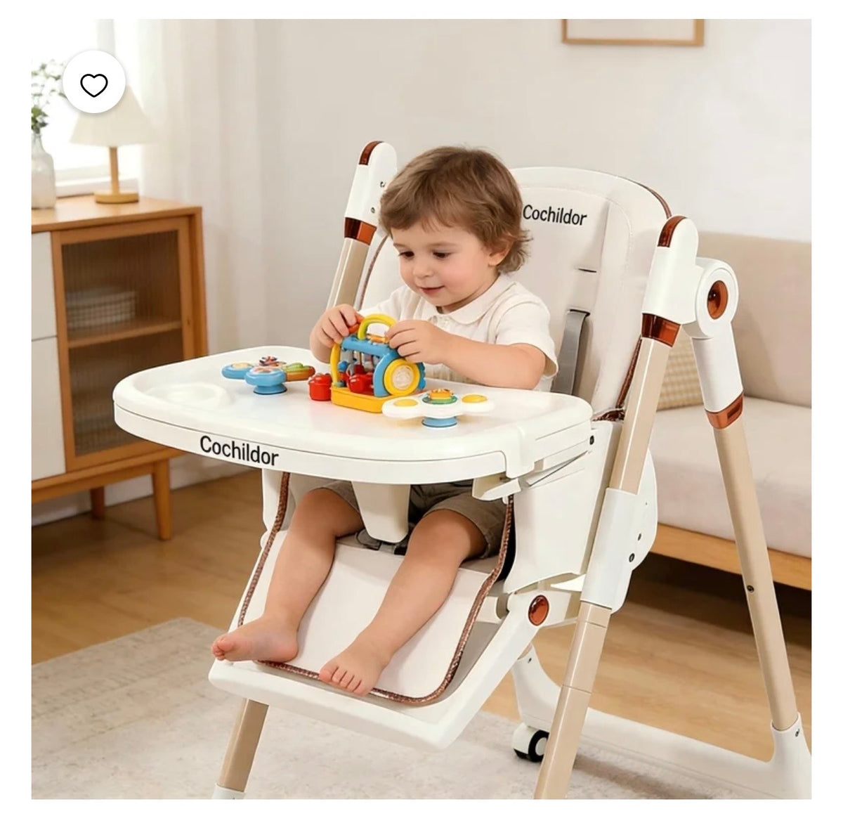 Cochildor Foldaway 3-in-1 High Chair white