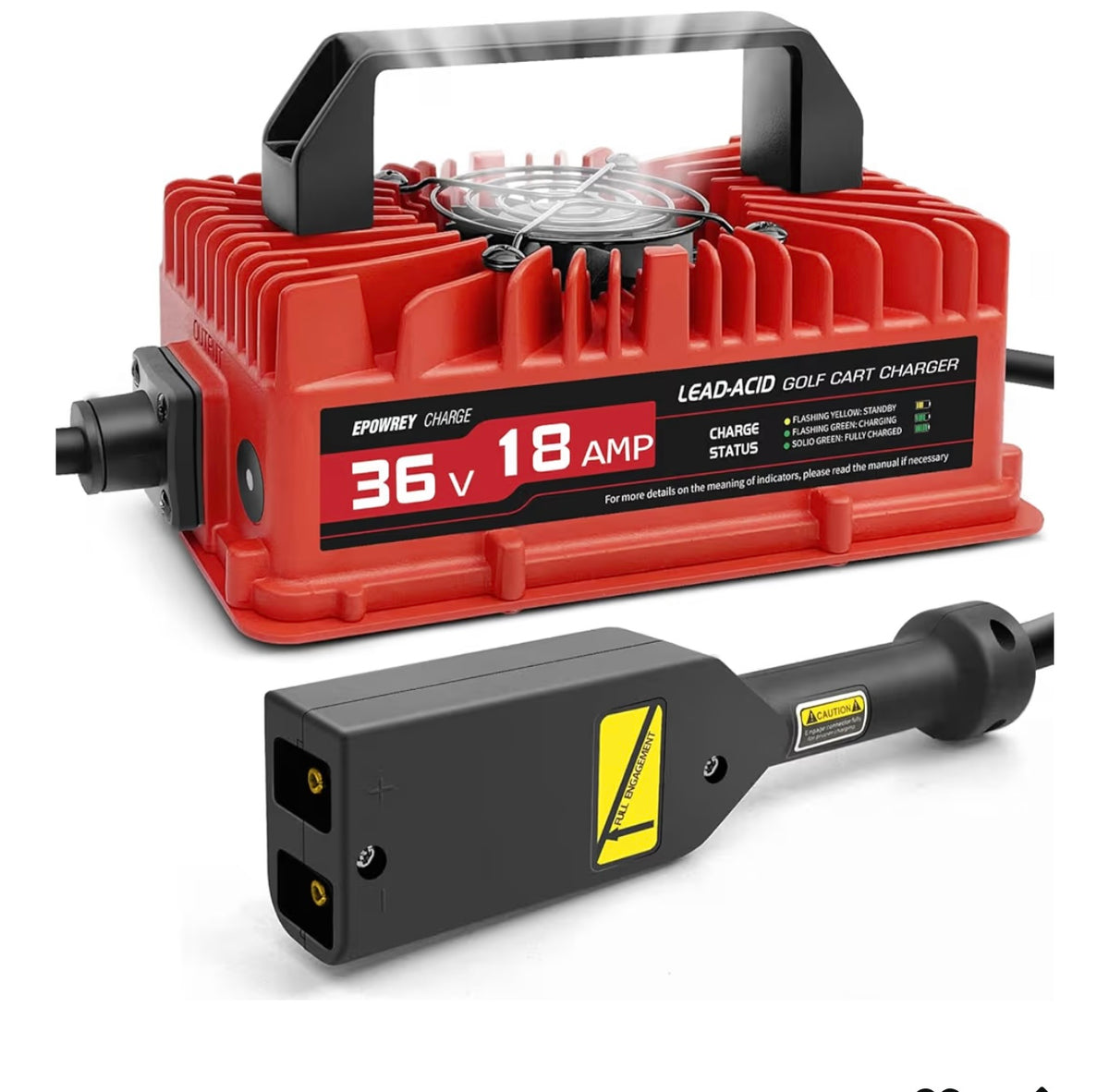 EPOWREY 36V 18A charger with D style connector
