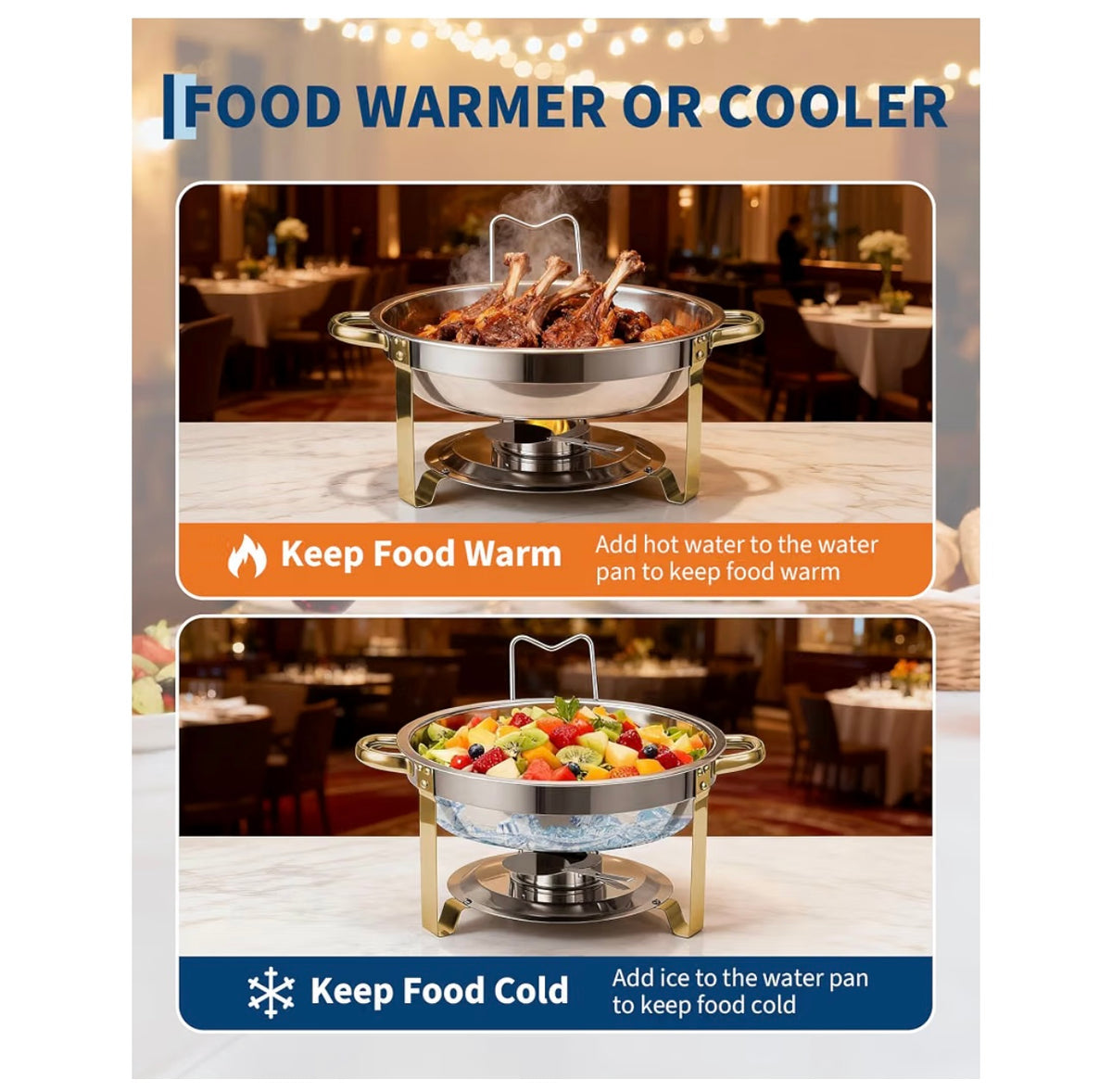 GARVEE chafing dish food warmer or cooler