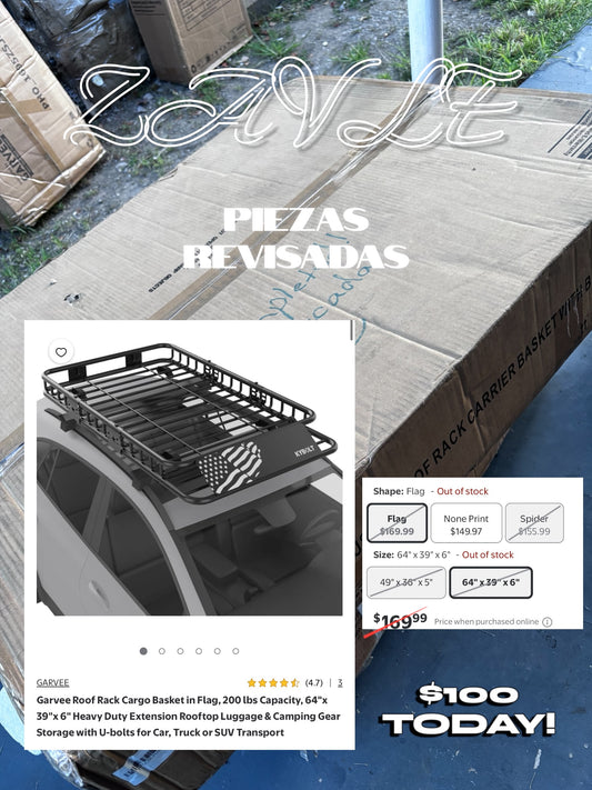 GARVEE roof rack cargo basket - ZAVLE