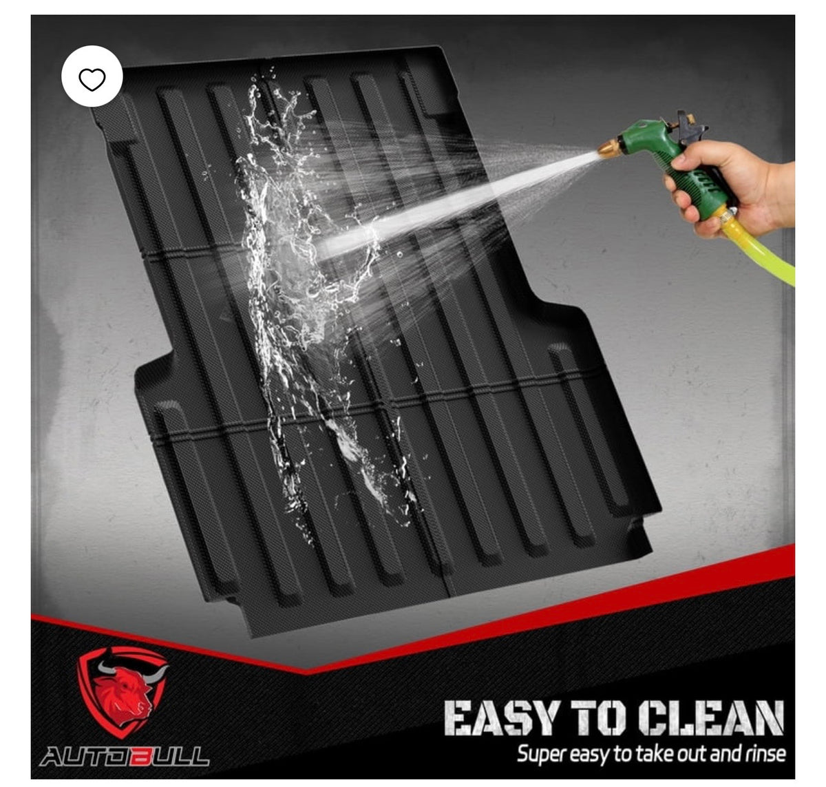 Easy to clean Jeep Gladiator bed liner mat