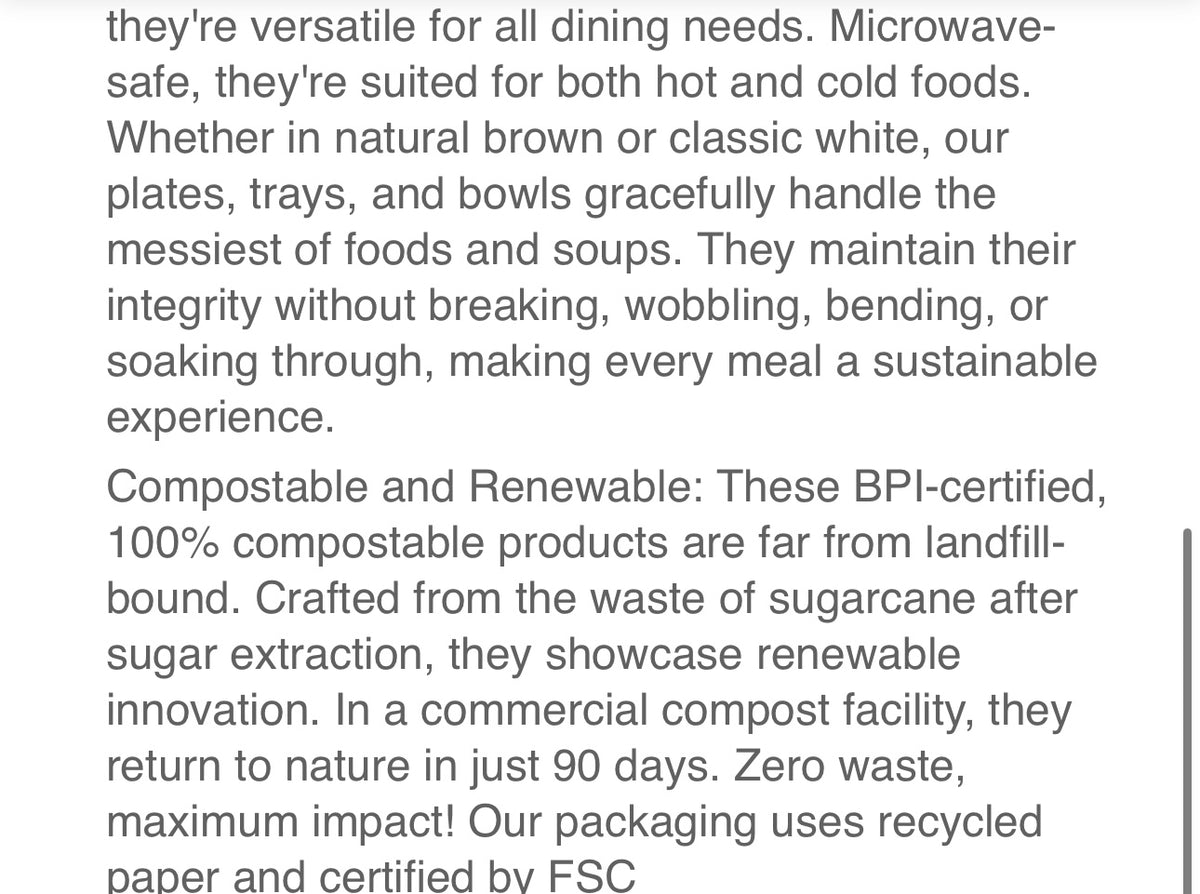 Pursuit compostable spoons sustainability details