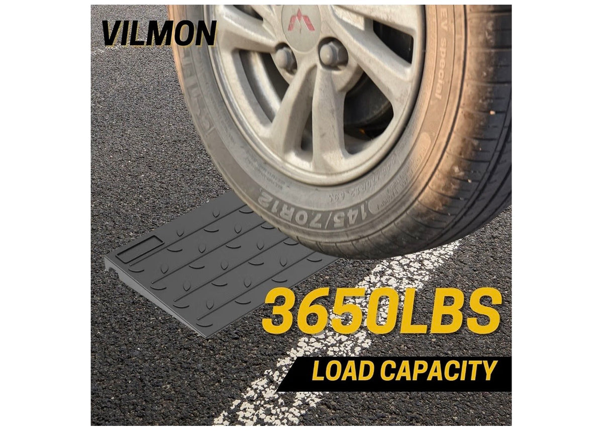 Rubber threshold ramp 3650 lb load capacity