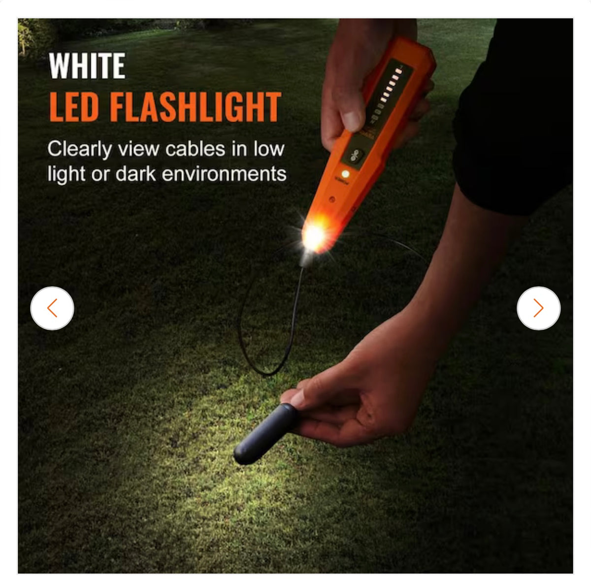VEVOR underground cable locator LED flashlight