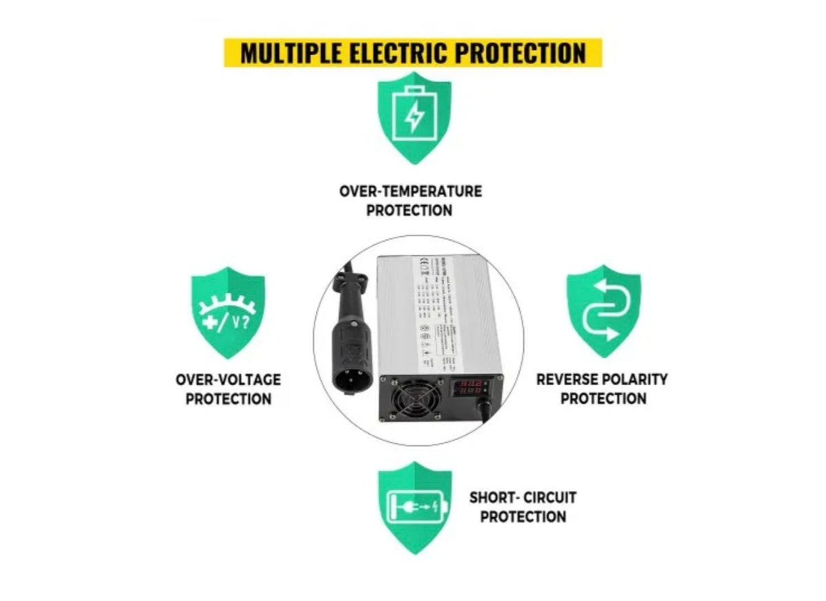 VEVOR golf cart charger multiple electric protection