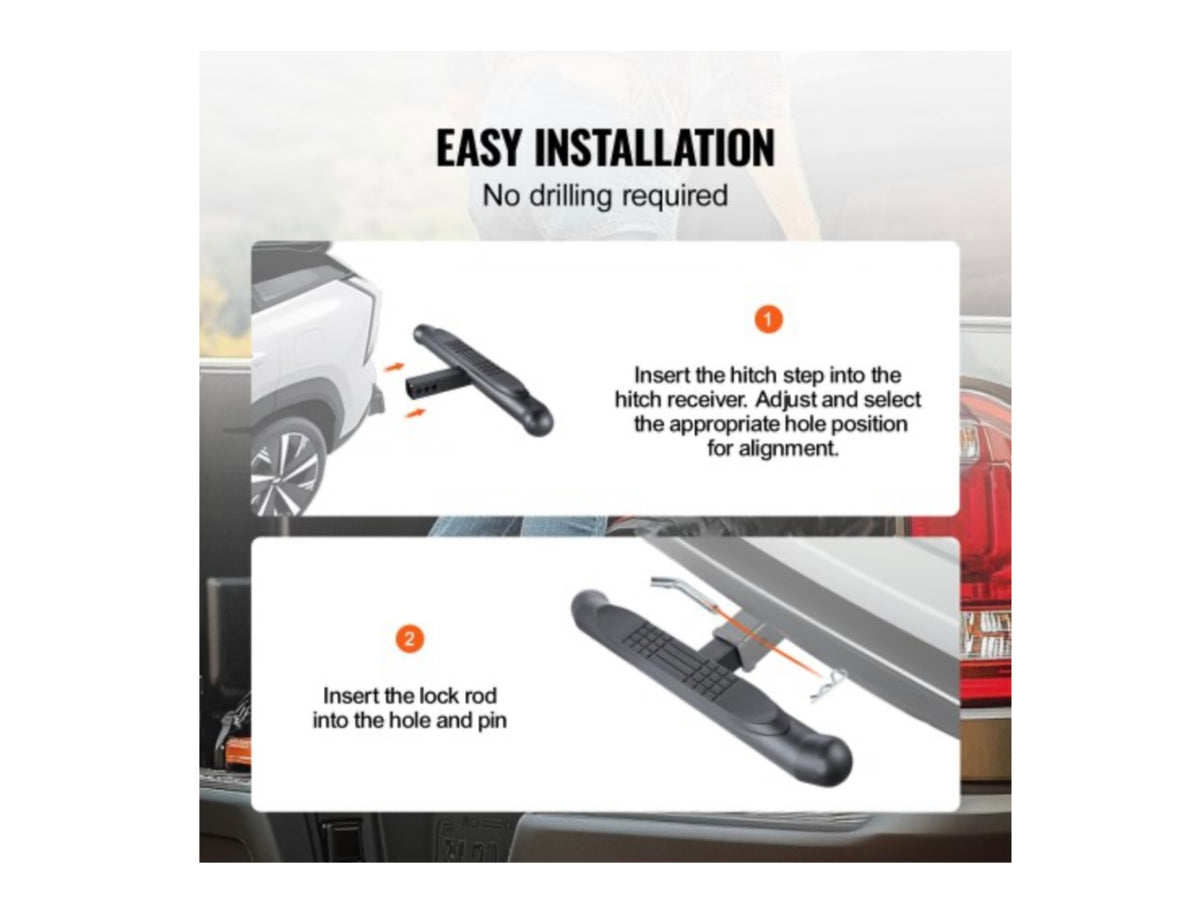 VEVOR hitch step easy installation