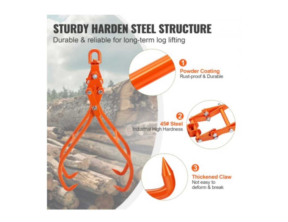 VEVOR Timber Claw Hook hardened steel structure