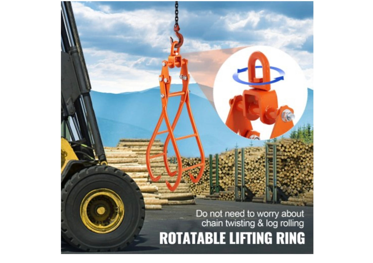 VEVOR Timber Claw Hook rotatable lifting ring