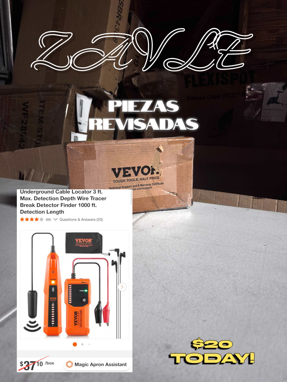VEVOR Underground Cable Locator - ZAVLE $20