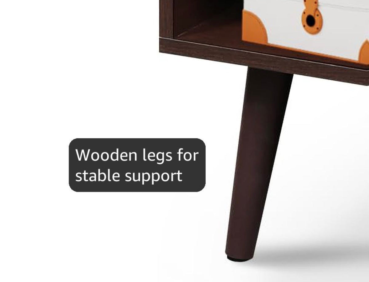 WLIVE coffee table wooden legs