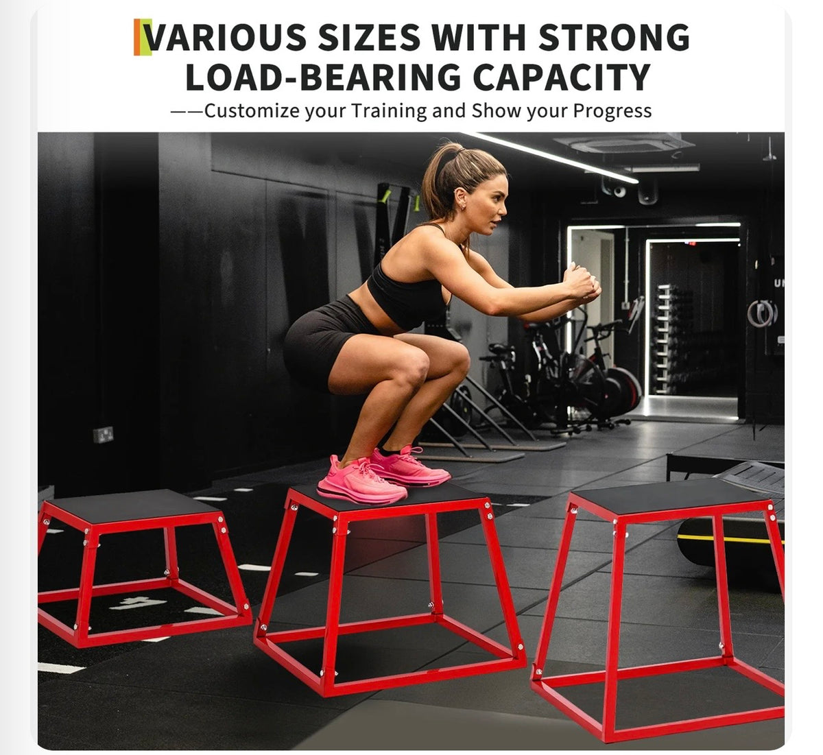 GARVEE plyometric jump box set training